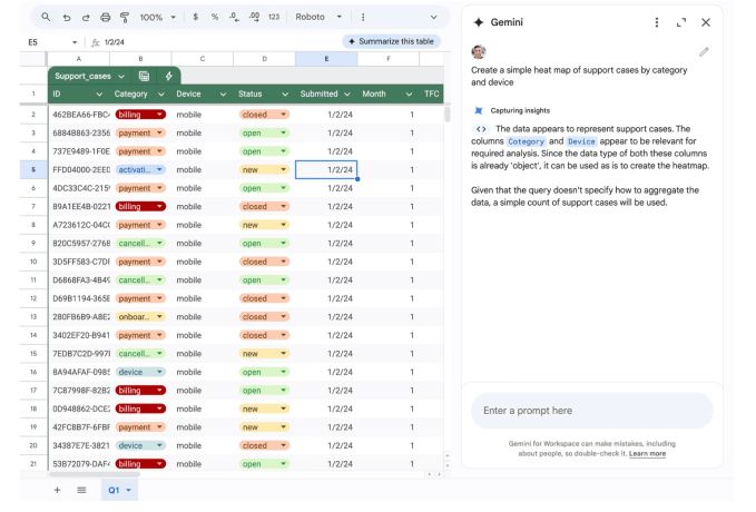imageSheets AI Gemini